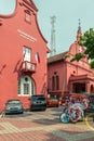 Christ church at Dutch square in Malacca, Melaka, Malaysia Royalty Free Stock Photo